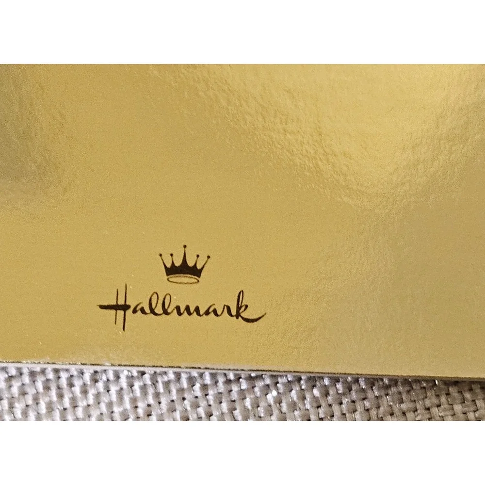 Hallmark Photo‎ Holders Christmas Cards 20 Envelopes Gold Ornament Design